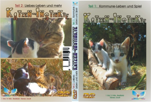 2 DVDs: " KATZEN-INSTINKTE " - 1. & 2. Teil